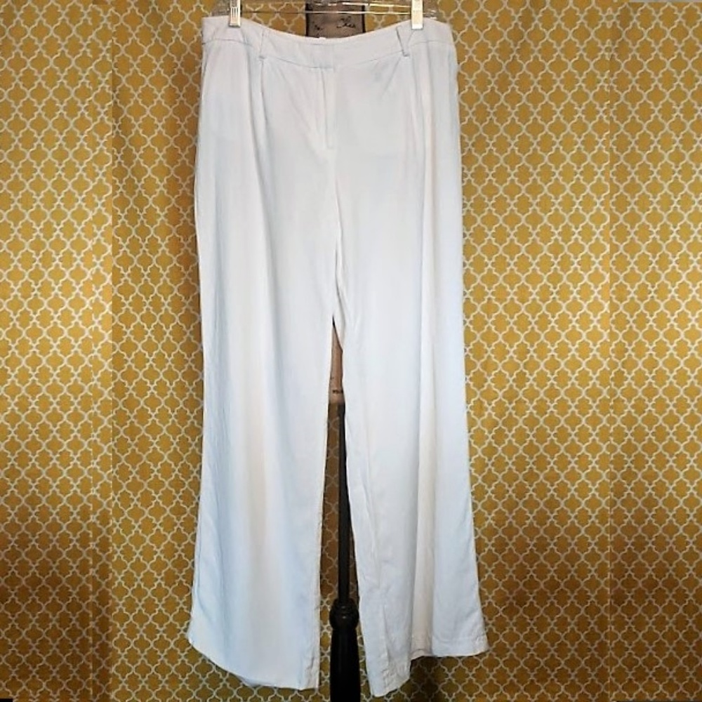 H&M White Wide Leg Pant Size 10